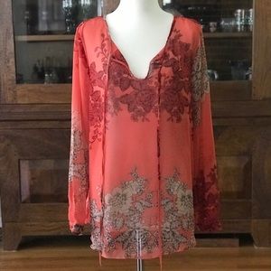 NWT ADIVA Misty Flower Blouse